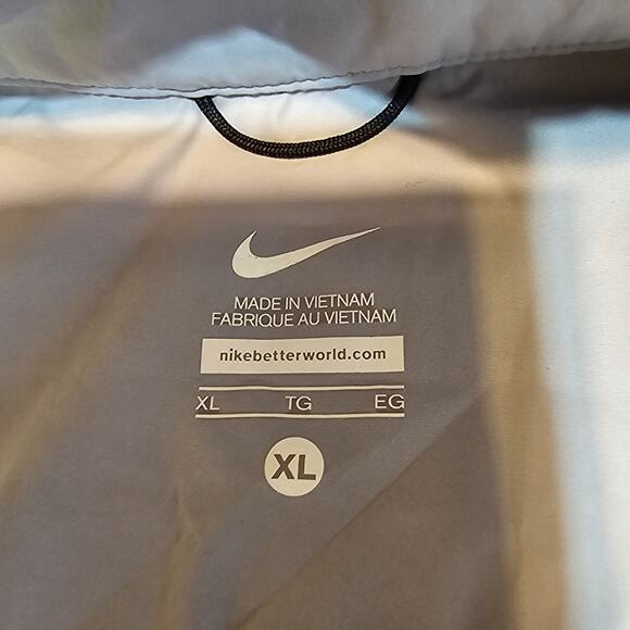 Nike Full Zip Running Windbreaker Jacket Colorblock Reflective Lightweight XL - Picture 3 of 13